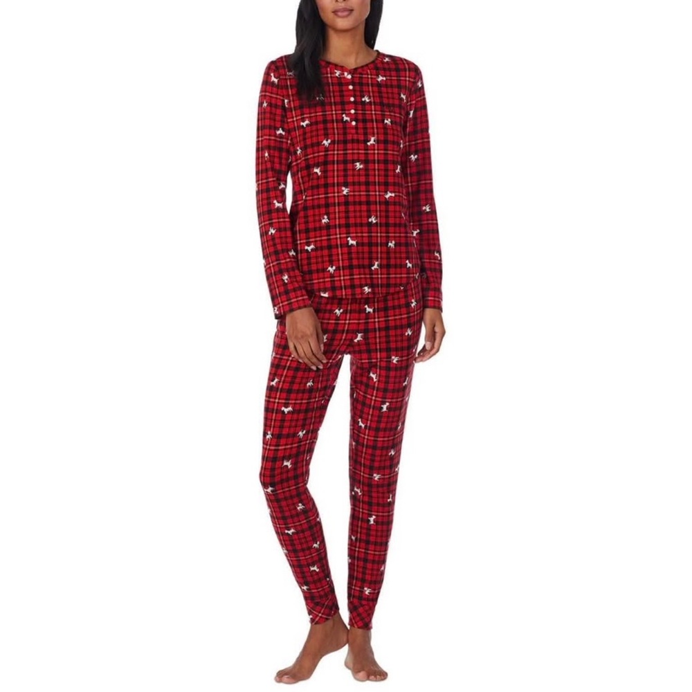 Plaid Red Women's Pajama Set